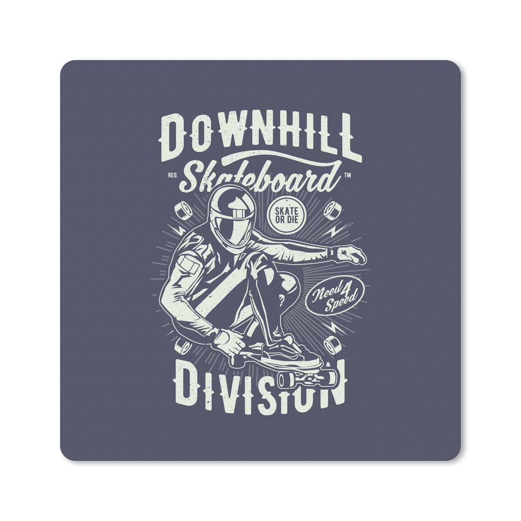 MuchoWow Mauspad Mousepad Skateboard - Blau - Vintage 30x30 cm - Mousepads - Maus Mat - Pad - Mausunterlage - Gaming