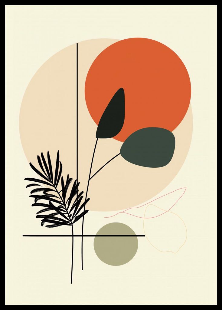Plakat 42x59,4cm Sonnenuntergang über der Oase