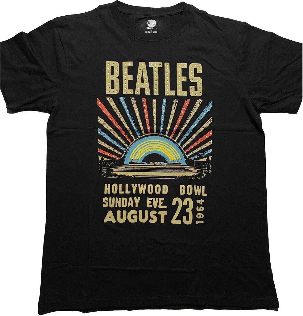 The Beatles - "Hollywood Bowl" T-Shirt für Herren/Damen Uni RO4164 (XL) (Schwarz)