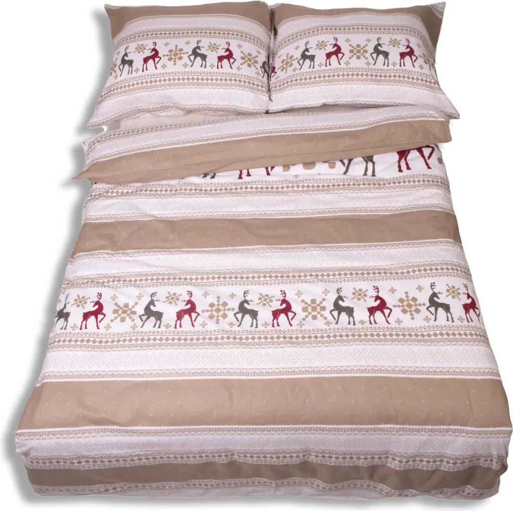 AVJWWD Set Copripiumino Natalizio Set di biancheria da letto di Natale,per bambini e bambine Set di Biancheria da Letto Decorazione Natalizia per Interni (Albero di Natale, 135 x 200 cm