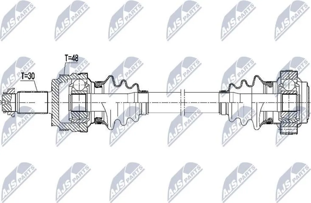 Arbre d'entraînement renforcé NTY 31217540115 pour BMW X3 E83 4x4