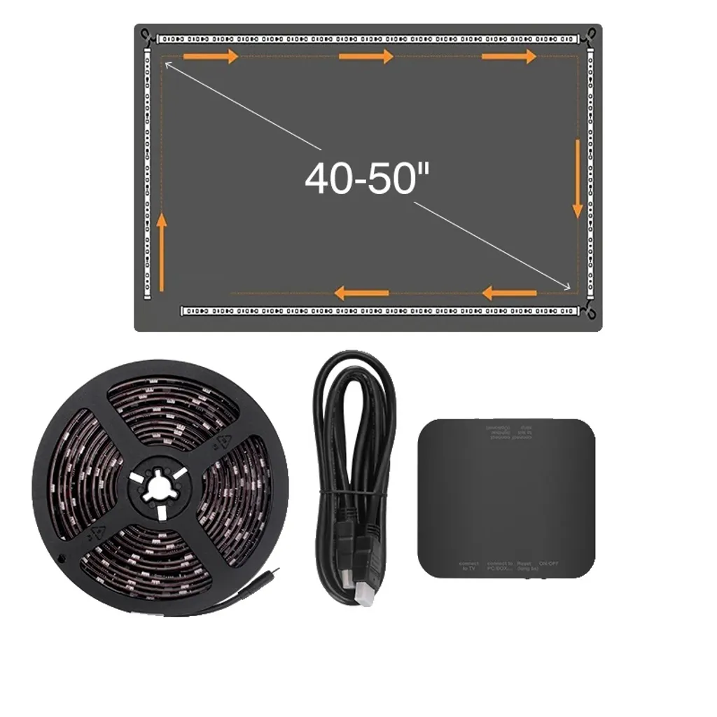 Rétroéclairage LED TV Ambiance Sync avec Écran EU-220V - Modèle Lumina X