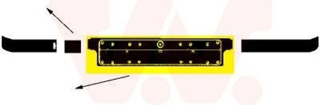 VAN WEZEL Kennzeichenhalter Nummernschildhalter schwarz für BMW 3 Cabrio (E36)