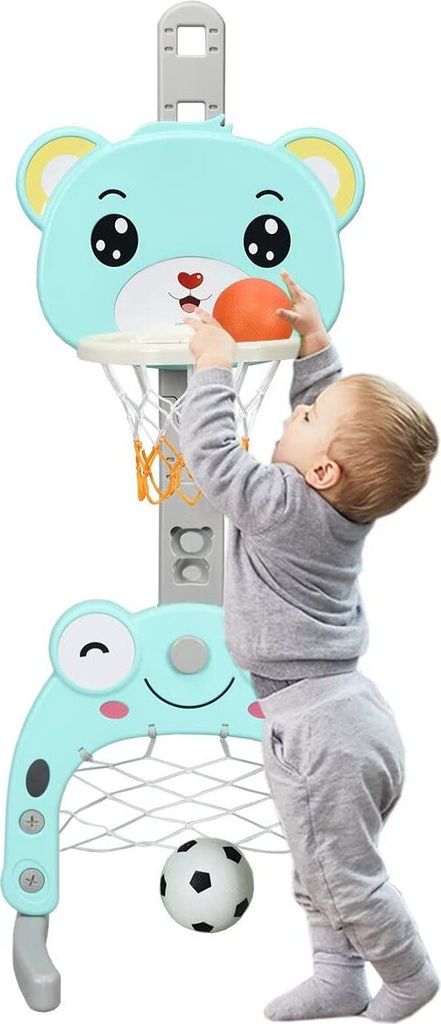 Kinder Basketball Ständer Set, 3 in 1 Basketballständer Produktbild 
