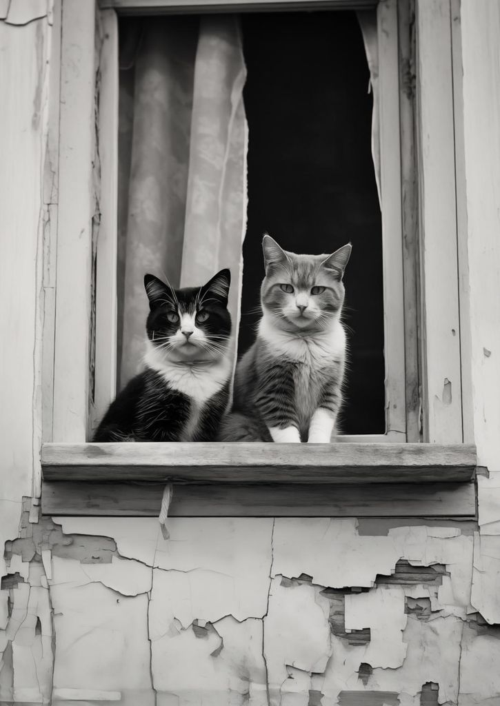 Plakat 29,7x42cm Paar im Fenster