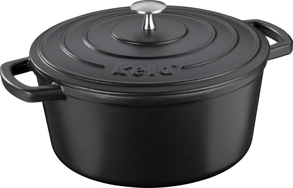 KELA Pekáč liatinový s pokrievkou Calida 26 cm čierna Obrázok produktu 