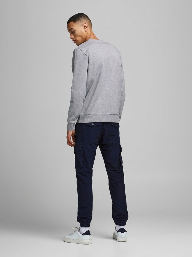 Jack & Jones - Felpa grigio scuro con zip corta e logo Originals Jack & Jones - Felpa grigio scuro con zip corta e logo Originals