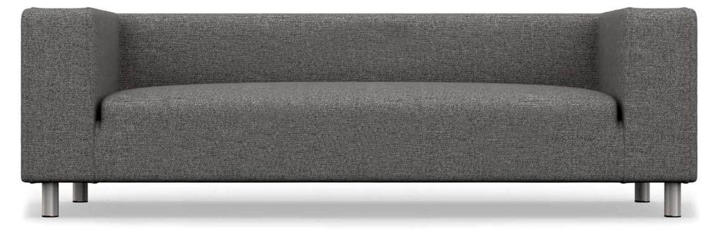 Ersatzbezug für 4-Sitzer-Sofa, handgefertigt, kompatibel mit Klippan-Couch, strapazierfähig, anthrazit