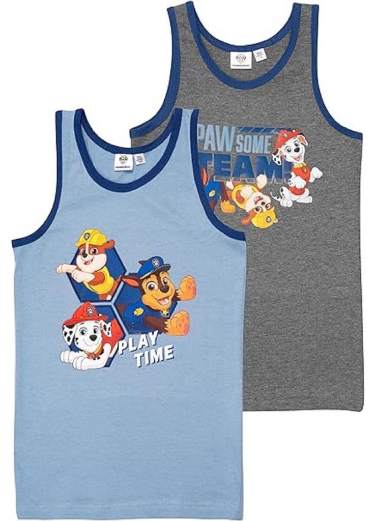 Paw Patrol Unterhemd für Jungen Kinder Tank Top Hemdchen Produktbild 