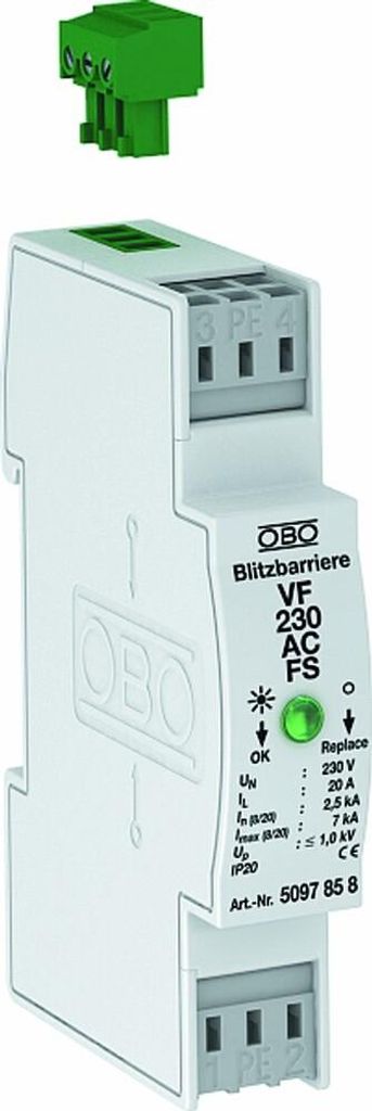 Obo Blitzbarriere M.fernsign. 230V (Vf230-Ac-Fs)