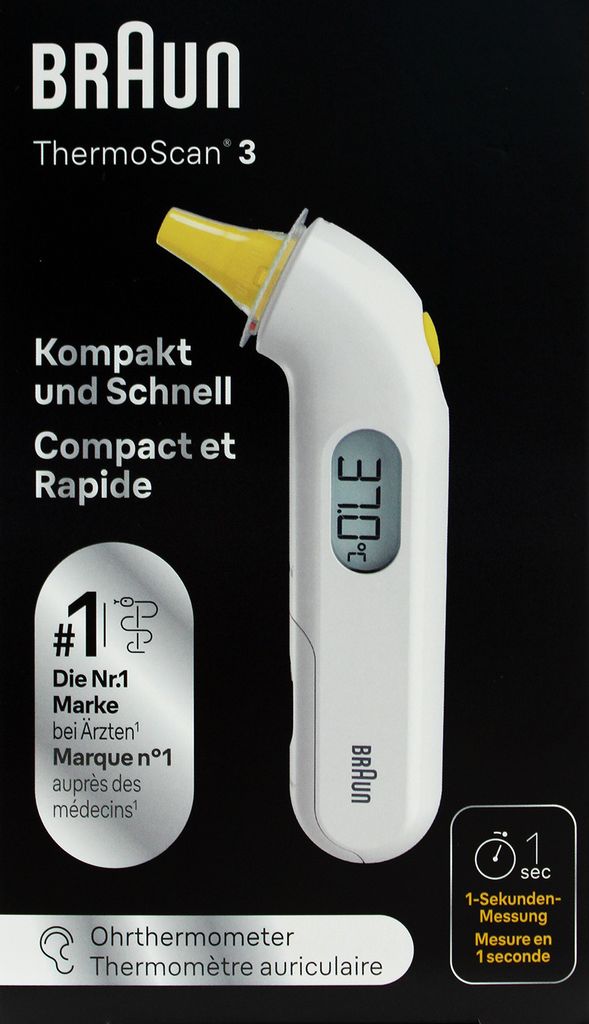 Braun ThermoScan 3 Contact White Ear Zdjęcie produktu 18