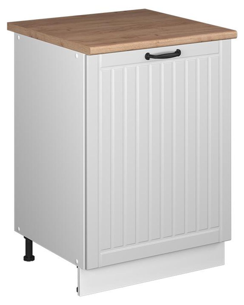 Spülenunterschrank Vicco Fame-Line Weiß Landhaus/Weiß 60 cm, Model 62213