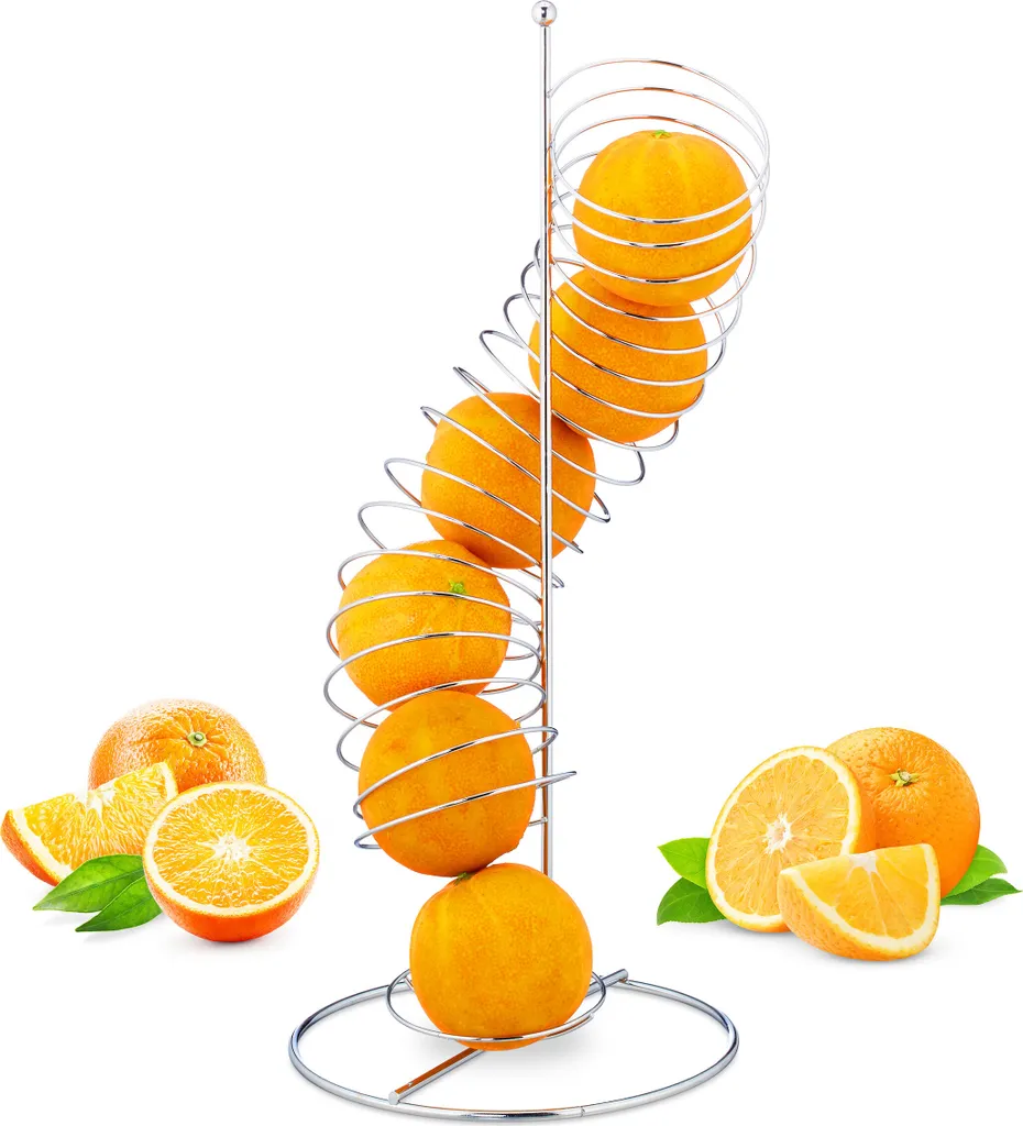 Porte-fruits Design Spirale en Métal Robuste - Distributeur Lot de 10