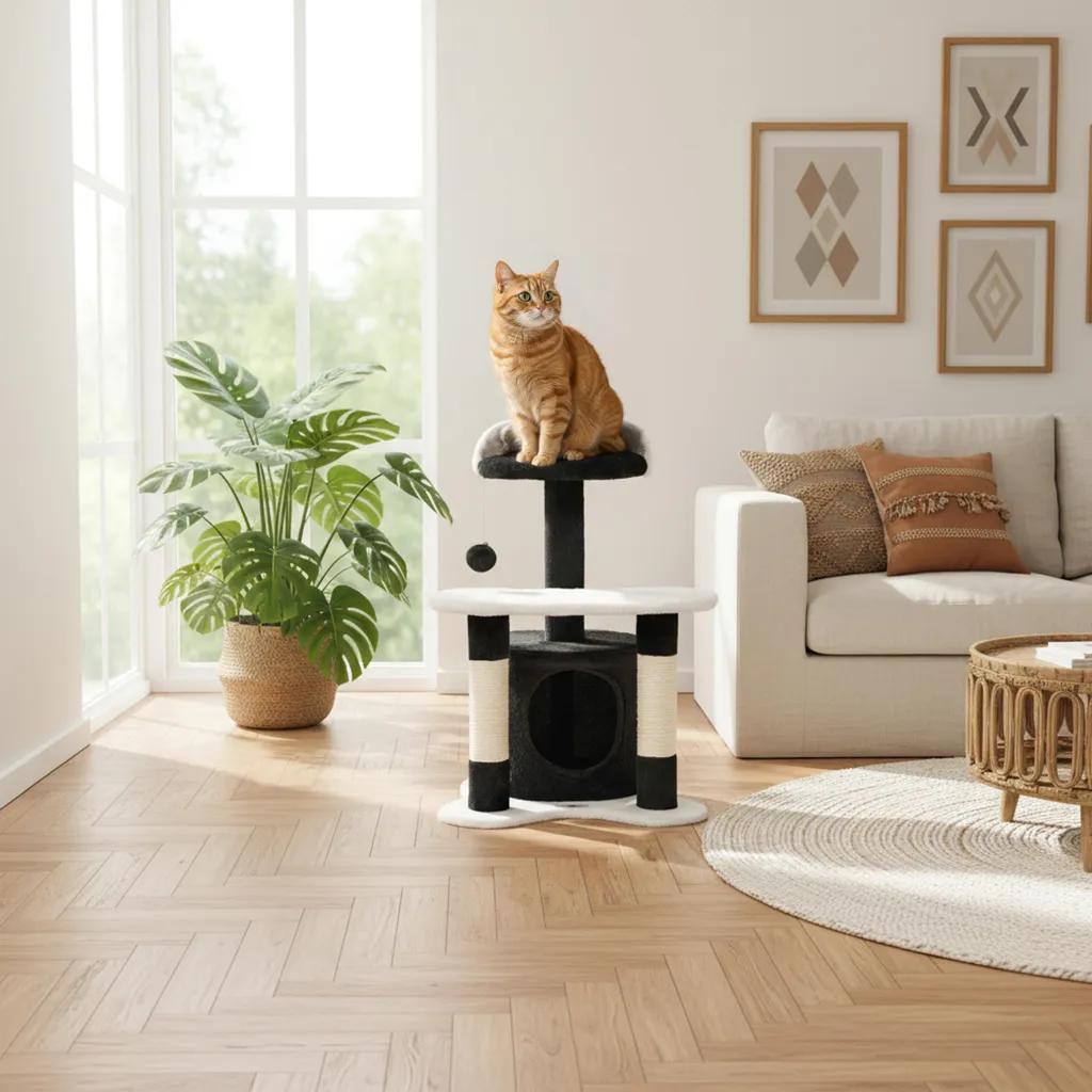 Belviona Tiragraffi Gatti 65 cm con Grotta - Sicuro e Accogliente