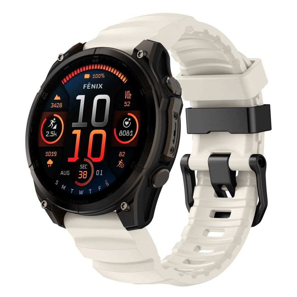 FFO2World TrailFit Silikonarmband – Passend für Garmin Fenix 5X/6X/7X/8 (51 mm), Enduro 1–3, Quatix 6X/7X – QuickFit 26 mm – Sportarmband ...