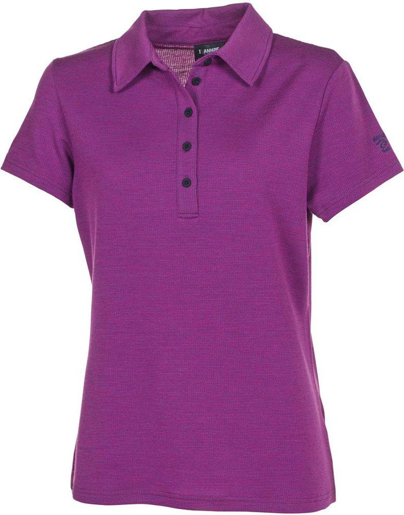 Ivanhoe Evin lila Poloshirt für Damen von Merino und Lyocell-Lila