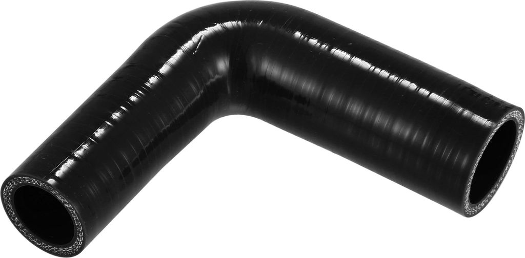1 Stück 25mm/0,98"-32mm/1,26" ID 102mm/4,02" Länge 90 Grad Schwarzer Autosilikonschlauch Kühlmittelschlauch Universal