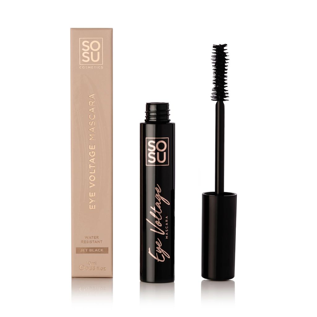 Wasserfeste, voluminö se Wimperntusche Eye Voltage ( Volumising Mascara) 10ml - Farbton: Tiefschwarz
