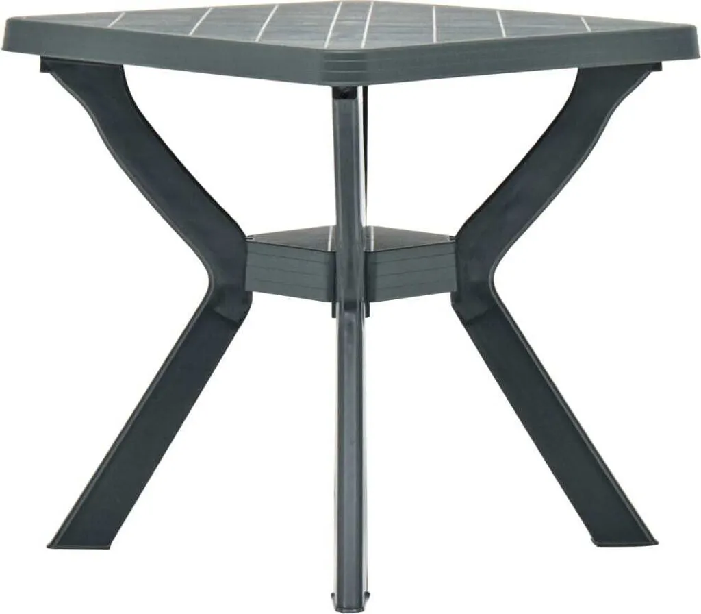 Table de bistro Vert 70x70x72 cm en Plastique Haute Qualité Résistante