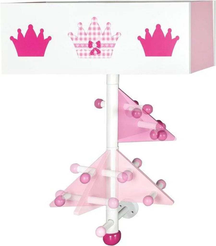 Lit d'enfant rose avec barrières rabattables modulable Modèle L-204