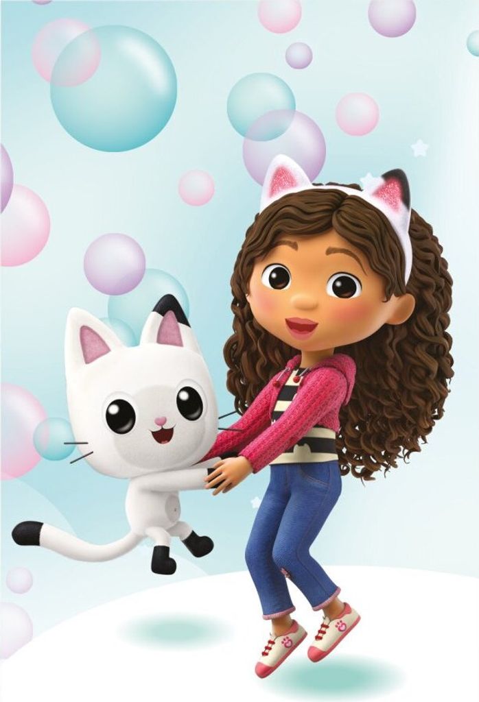 Gabby’s Dollhouse Handtuch 30x50cm – Bubbles Design Produktbild 