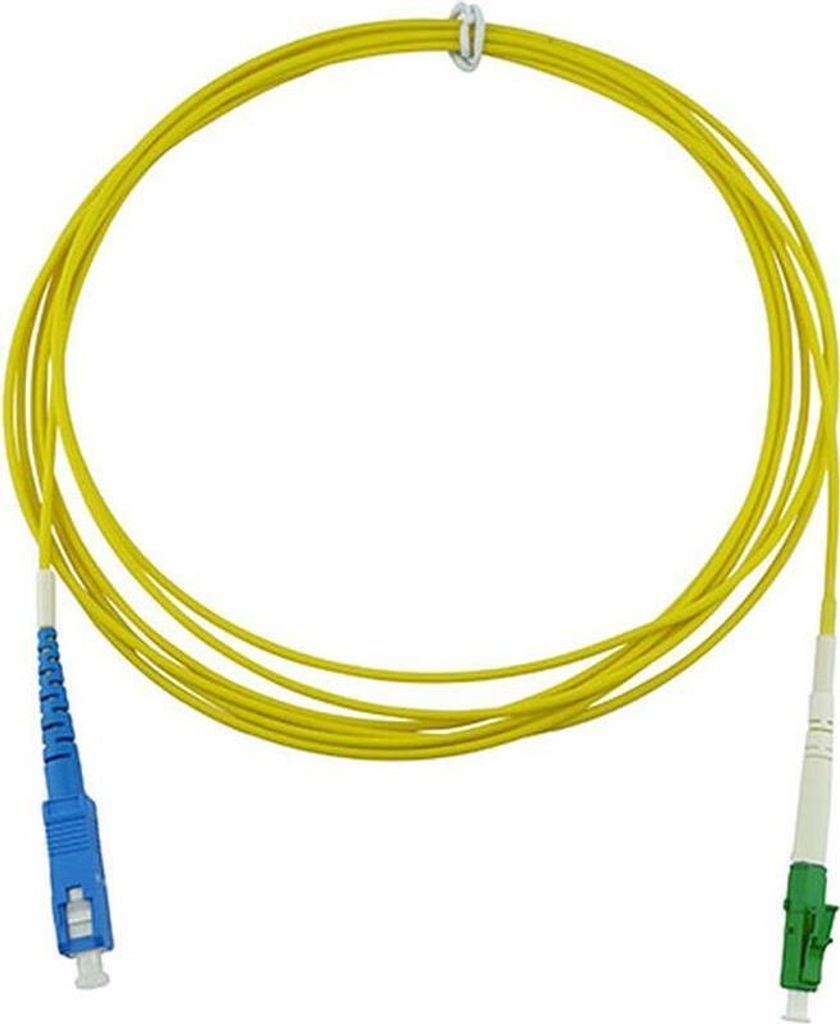 BlueOptics Simplex LWL Patchkabel, LC-APC/SC-UPC blau, 0.5 Meter, Singlemode E9/125μm, G.657.A1, OS2, Eingangsdämpfung: unter 0.2dB, Markenfase...