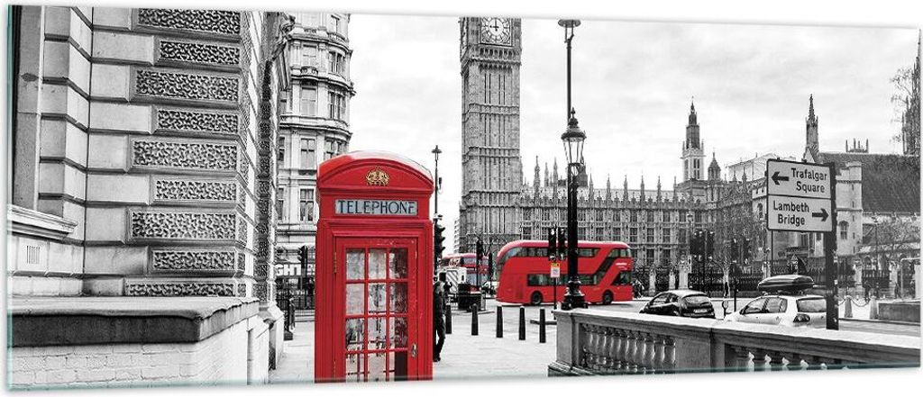 Bilder auf glas - Einteilig - Schuppen Telefon London - Produktbild 