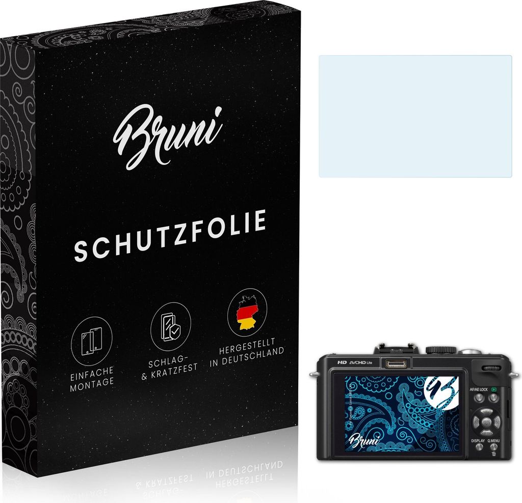 atFoliX 4054274667687, Transparent, Panasonic, Lumix DMC-LX5, Klare Bildschirmschutzfolie, Kratzresistent, Glänzend