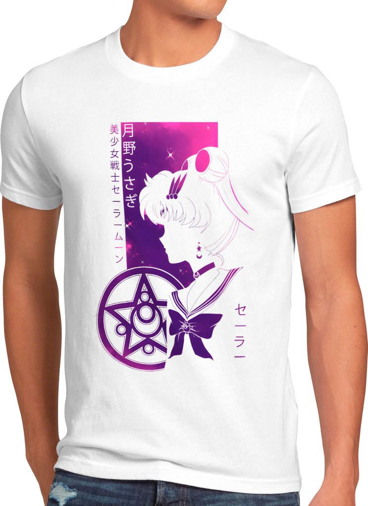 BaumwolleCloud Bunny Tsukino Herren T-Shirt anime manga cosplay crystal