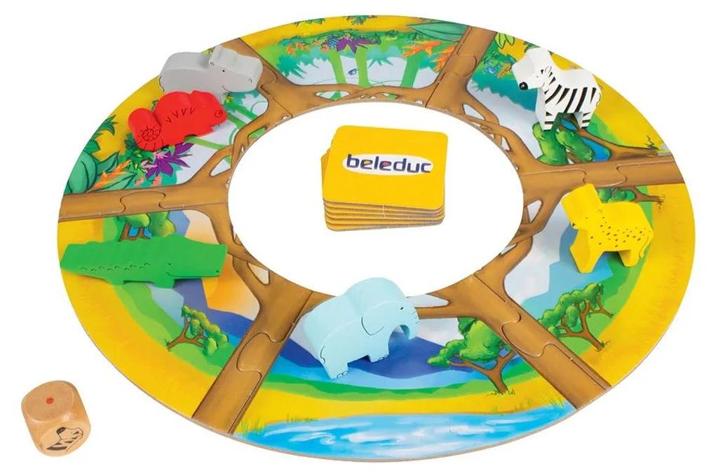 Beleduc Zippy Zebra Brettspiel Gelb  Kinder Gelb One Size Produktbild 