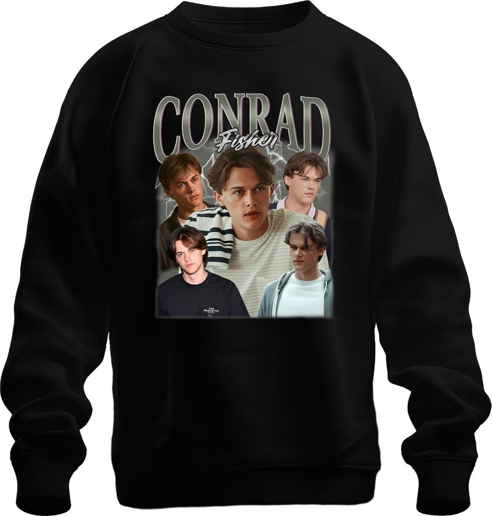 Conrad Fisher Vintage 90er The Summer I Turned Pretty Uni Sweatshirt Pullover, Schwarz, XXL