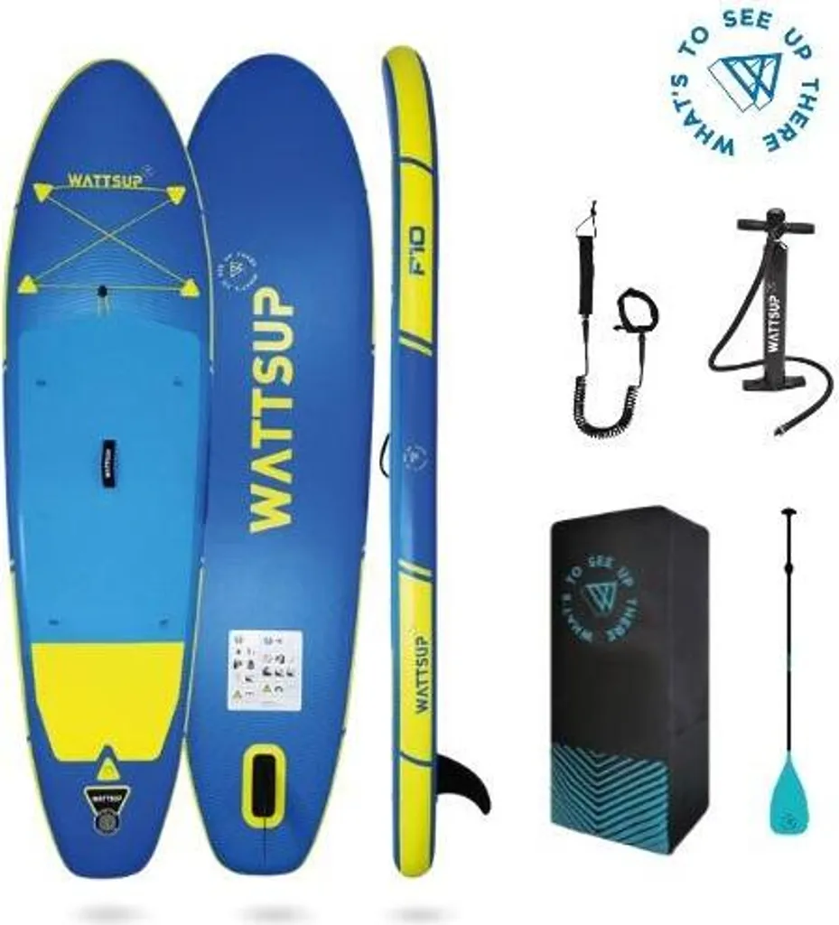 WattSUP F10 Paddle Rigide et Stable 305x81cm avec Revêtement Antidérapant
