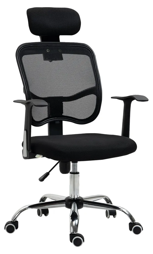 Finis les maux de dos avec cette chaise de bureau ergonomique noire réglable