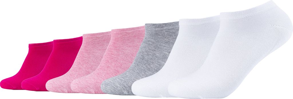 Camano Sneakersocken ca-soft ca-soft 7er Pack Bund ohne Gummidruck pink melange 43-46