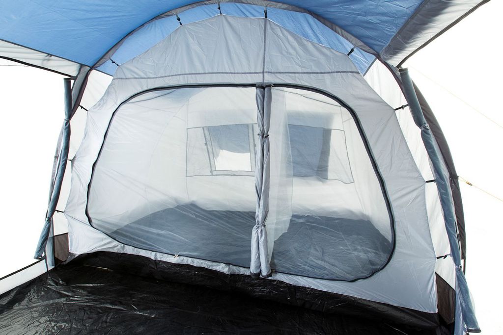 CampFeuer Zelt TunnelX für 4 Personen, Grau/Blau, Produktbild 6