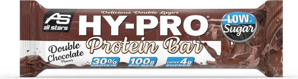 All Stars Hy-Pro Protein Bar-1x 100g Riegel Double Chocolate