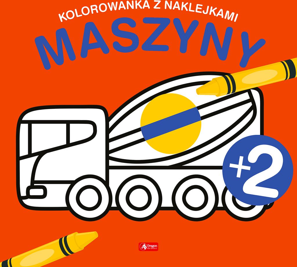 Maszyny Kolorowanka z naklejkami - Opracowanie Zbiorowe (Malbücher für Kinder auf Polnisch)