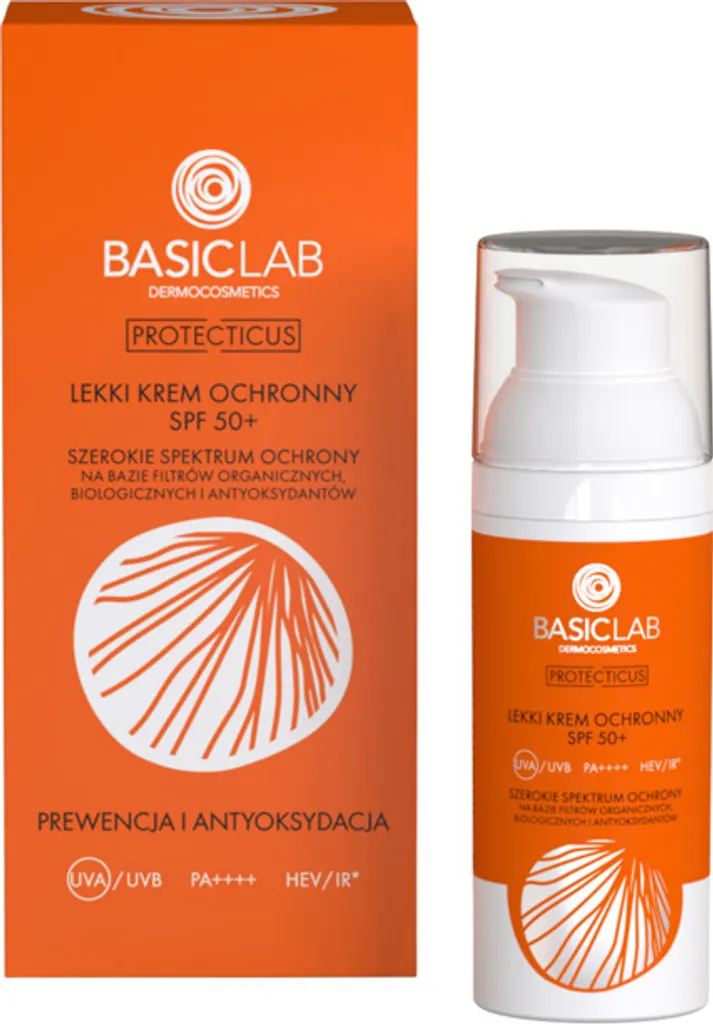 Crema Solare Viso BasicLab SPF50+ Antiossidante: Addio Macchie e Rughe