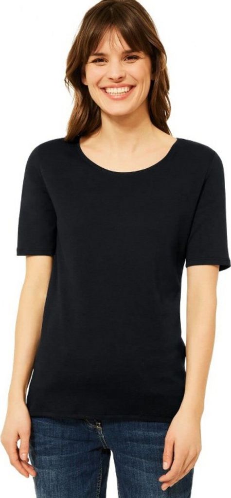 CECIL T-Shirt 'Style Lena', B317515, Black, Gr. S