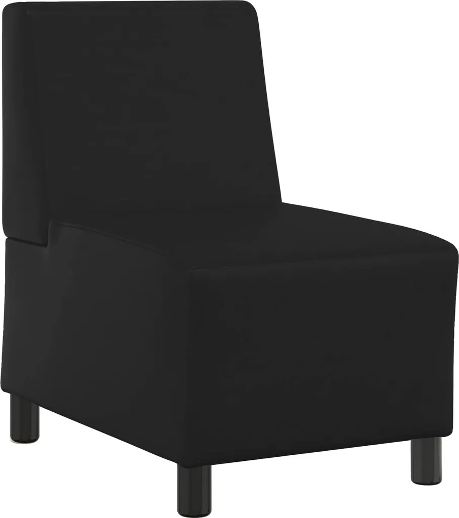 vidaXL | Divano modulare senza braccioli | Nero 55 x 74 x 82 cm in Pelle finta