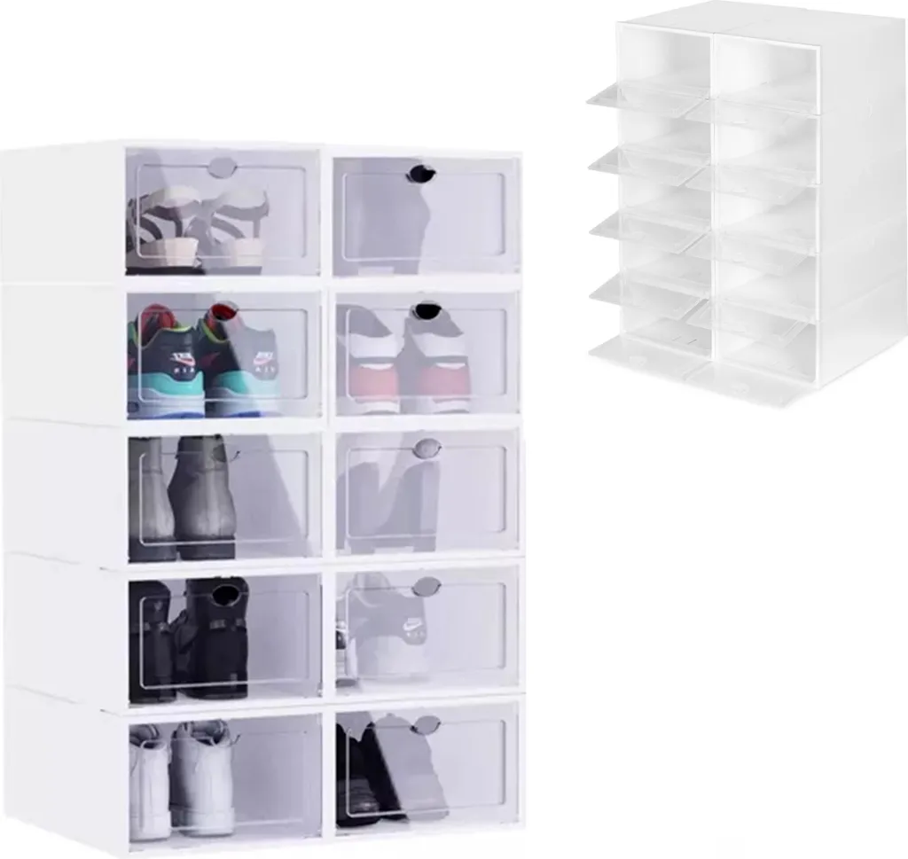 Rangement chaussures modulaire pour entrée étroite et dressing moderne