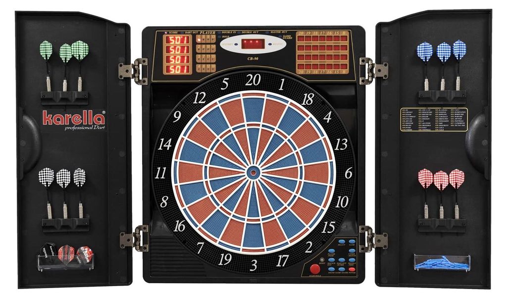 Dartautomat Karella CB-90 im Cabinet, elektronische Produktbild 