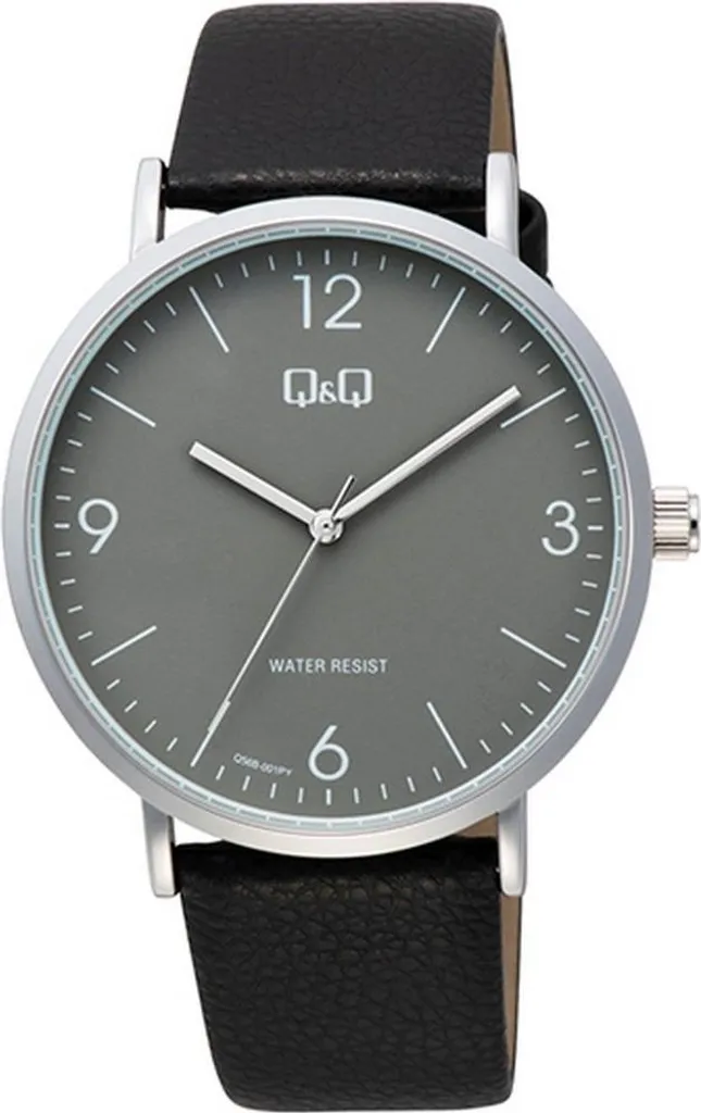 Montre-bracelet Analogique Q&Q Q56B-001PY avec Cadran Noir et Acier