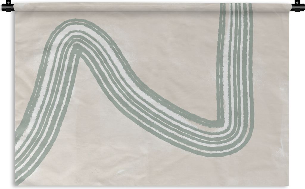 MuchoWow Wandteppich Wandbehang Linie - Abstrakt - Design 60x40 cm Tapisserie Dekoration Wandtuch - Wanddekorationen