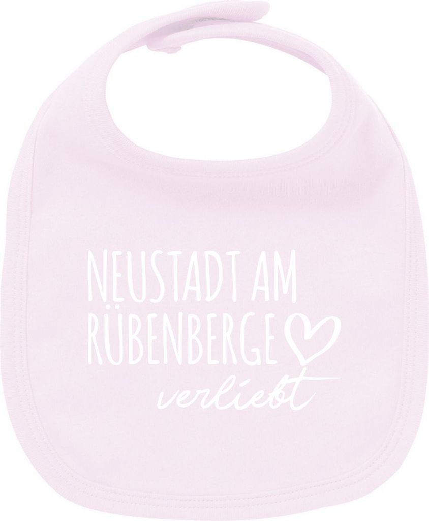 Huuraa Unisex Babylatz Neustadt am Rübenberge verliebt Geschenk Babypink Baumwolle Neustadt am Rübenberge Mitbringsel