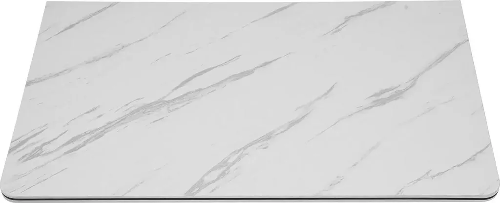 Table rabattable murale 80x50 cm blanche avec structure métallique robuste