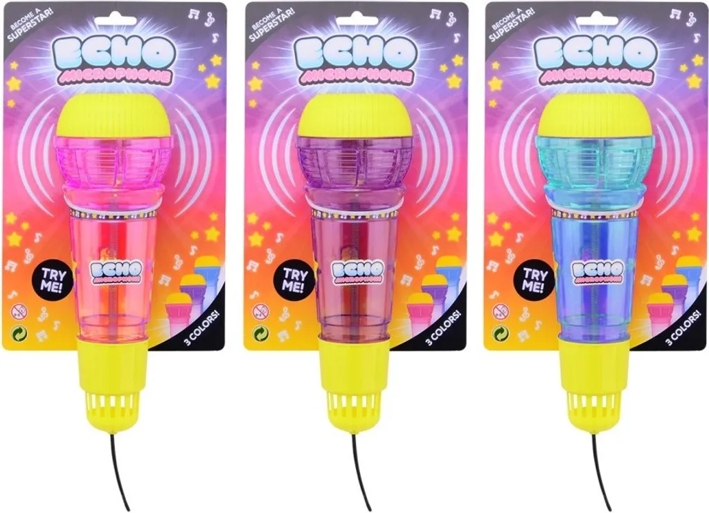 Microphone écho avec batterie rechargeable et réduction de bruit active