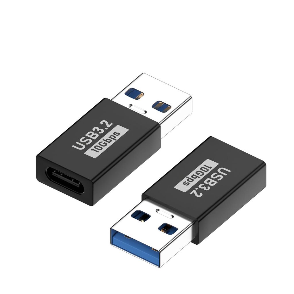 USB A Stecker auf USB Typ C Buchse Adapter USB 3.2 Kupplung Produktbild 