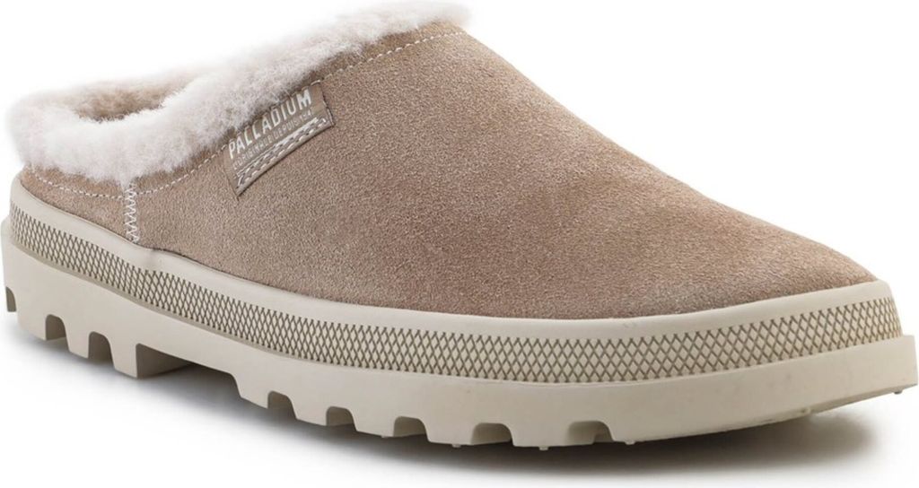 PALLADIUM Palladune Mule Warm - Slipper Hausschuhe Leder Beige 74337-271-M , EU 36 UK 3.5