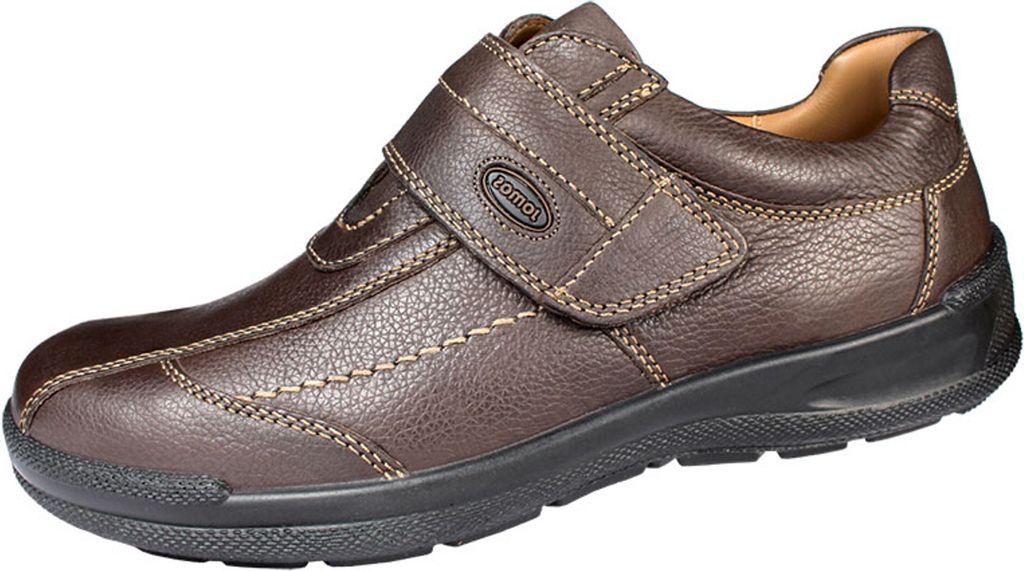 Jomos Herren Halbschuh Echtleder Klettverschluss braun , Produktbild 